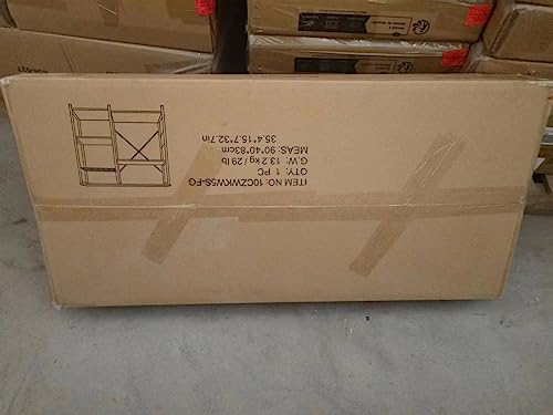 soges Bakery Rack, Kitchen Shelf, Standing Shelf, Baker, Shelf, Microwave Holder, Multifunctional Kitchen Storage Rack with 3 Shelves, Retro