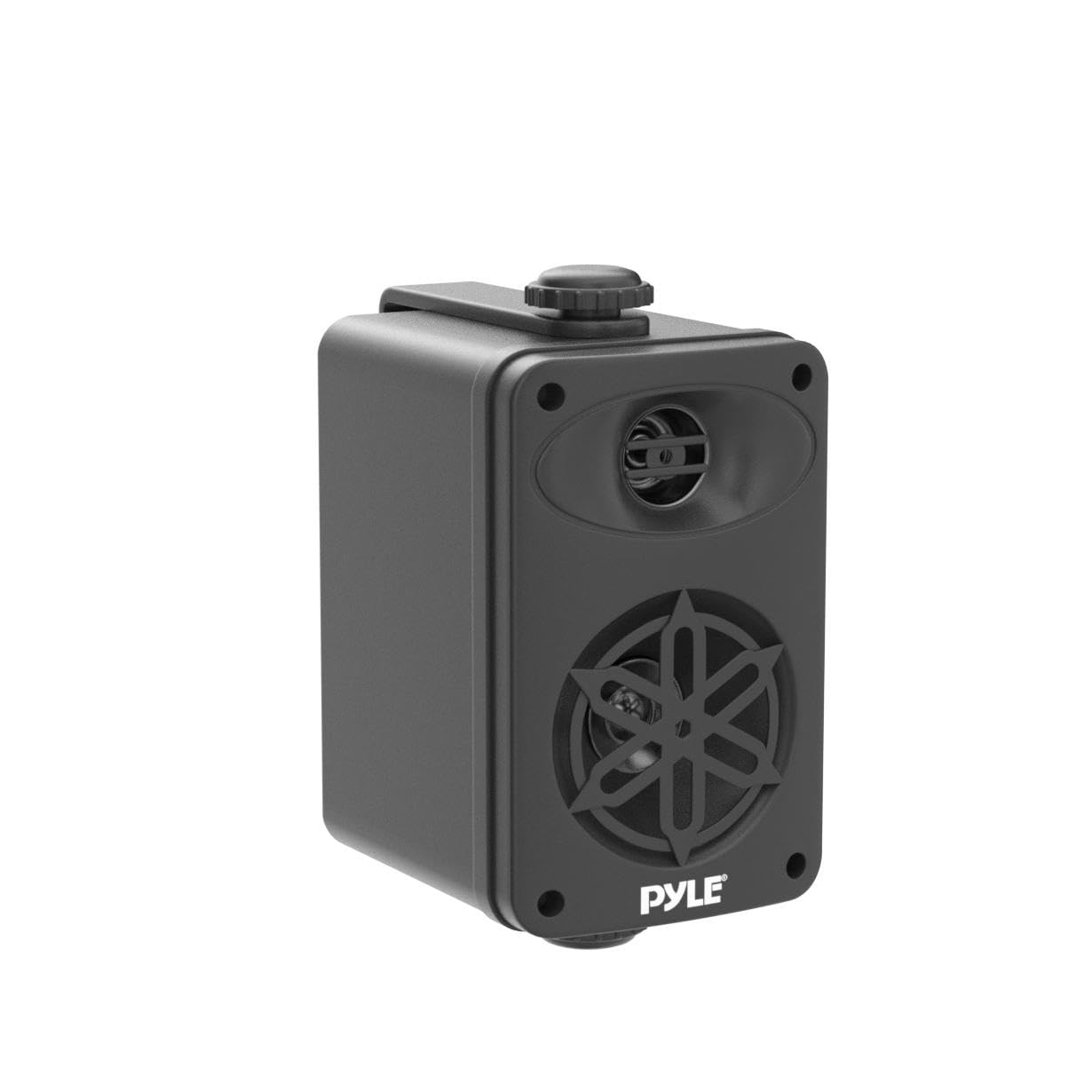 PYLE Outdoor Speakers- Waterproof Marine Grade Speakers, Universal Mounting, Heavy Duty ABS Construction- Boat, Patio, Pool, Indoor Outdoor Use- Black