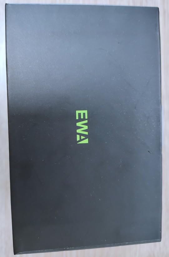 EWA A110 Portable Bluetooth Speaker, Wireless with Flashlight, 12HR Playtime, TF Card Support, Small Stereo Speaker for Travel, Home, Party (GrayWhite)