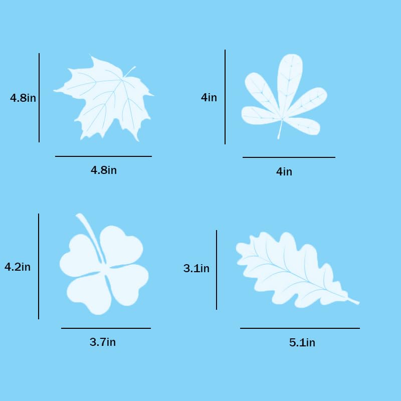 26pcs Leaf Window Strike Prevention Stickers Anti-Collision Window Clings Prevent Bird Strikes on Glass Static Cling Window Decals