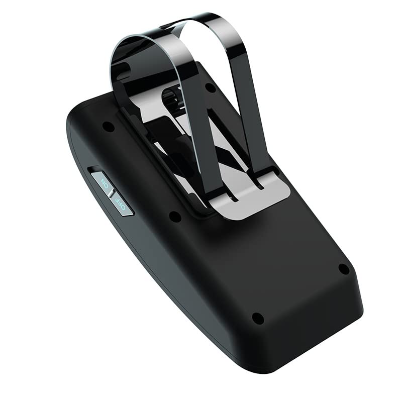 Handsfree Bluetooth for Phone Car Kit, Bluetooth Car Speaker Auto Power On Navigation Assistant Car Visor Bluetooth Receiver with Back Clip, Cars Handsfree Speakerphone Adapter