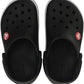 Crocs Unisex-Child Crocband Clogs (Todder Shoes), Black, 4 Toddler