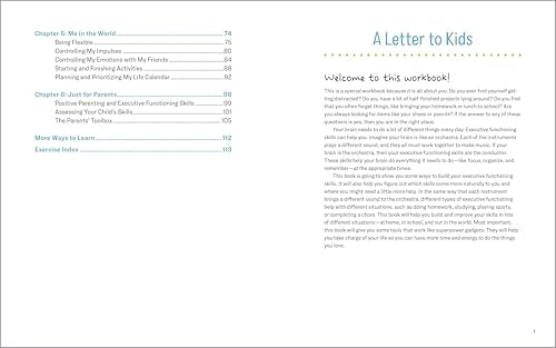 Executive Functioning Workbook for Kids: 40 Fun Activities to Build Memory, Flexible Thinking, and Self-Control Skills at Home, in School, and Beyond (Health and Wellness Workbooks for Kids)