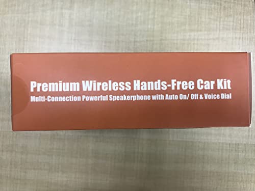 Bluetooth Phone Speaker for Car, SUNITEC Hands Free Bluetooth Car Speaker for Cell Phone, Support Siri Google Voice Assistant, AUTO Power ON Off, Speakerphone with Visor Clip