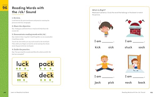 Learn to Read Activity Book: 101 Fun Phonics Lessons to Teach Your Child to Read (Phonics Makes Readers)