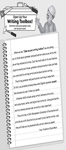 Evan-Moor Skill Sharpeners Grammar and Punctuation Workbook, Grade 4, Nouns, Verbs, Sentence Structure, Subject, Predicate, Language Handbook, Real-World Practice, Fun Activities, Homeschool, Practice
