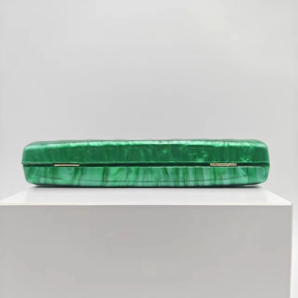 Acrylic Clutch Half Round Shaped Acrylic Bag Luxury Marble Evening Purses for Women Glitter Handbag for Wedding Cocktail Party Prom New 2024