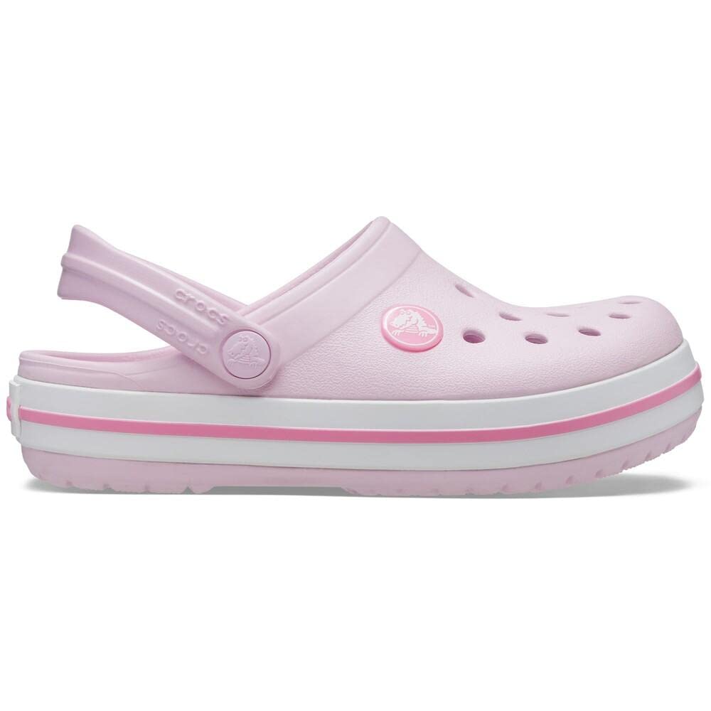 Crocs Unisex-Child Crocband Clogs (Todder Shoes), Ballerina Pink, 5 Toddler