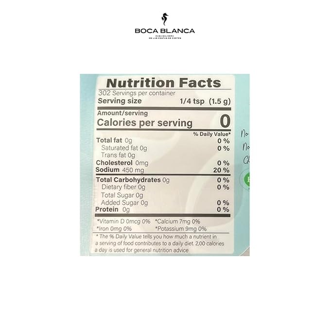 Boca Blanca – Premium Mineral Sea Salt, 100% Natural Sea of Cortés Salt, Sal de Mexico del Mar de Cortez, Pure Sea Salt Ideal for Culinary Purposes - Sal de Mar en Grano Natural - Chemical Free,16 Oz Resealable Pouch