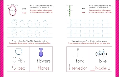 My First Bilingual Learn-to-Write Workbook: English-Spanish Bilingual Practice for Kids: Line Tracing, Letters, Numbers, and More! (My First Preschool Skills Workbooks)