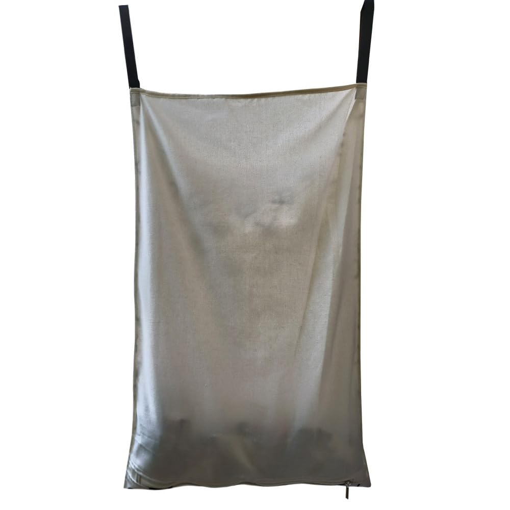 HDHYK Adjustable Space Saving Door Hanging Laundry Hamper Bag Dorm Laundry Bag,Wide Open Top Over The Door Laundry Hamper with Free Hanging Hooks