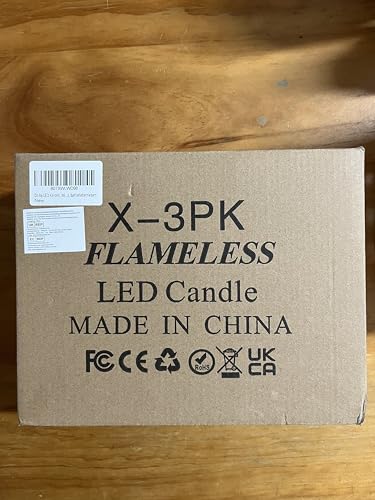 Da by Flameless Candles with String Lights，Battery Operated Candles,LED Flickering Candles with Remote Control and Timer, Real Wax, 3 Pack-Ivory