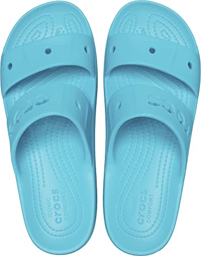 Crocs Women's Baya Platform Sandals | Slides Women, Digital Aqua, 7 Women