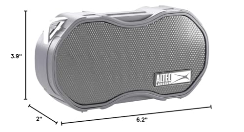 Altec Lansing Baby Boom XL - Waterproof Bluetooth Speaker, Wireless & Portable for Travel & Outdoor Use, Deep Bass & Loud Sound, 1 Pack, Black