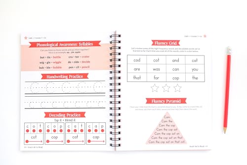 Teach Me to Read: A Parent Guided Student Workbook for Kids to Learn to Read Using Phonics, Decodables and the Science of Reading (Video Tutorials Included)