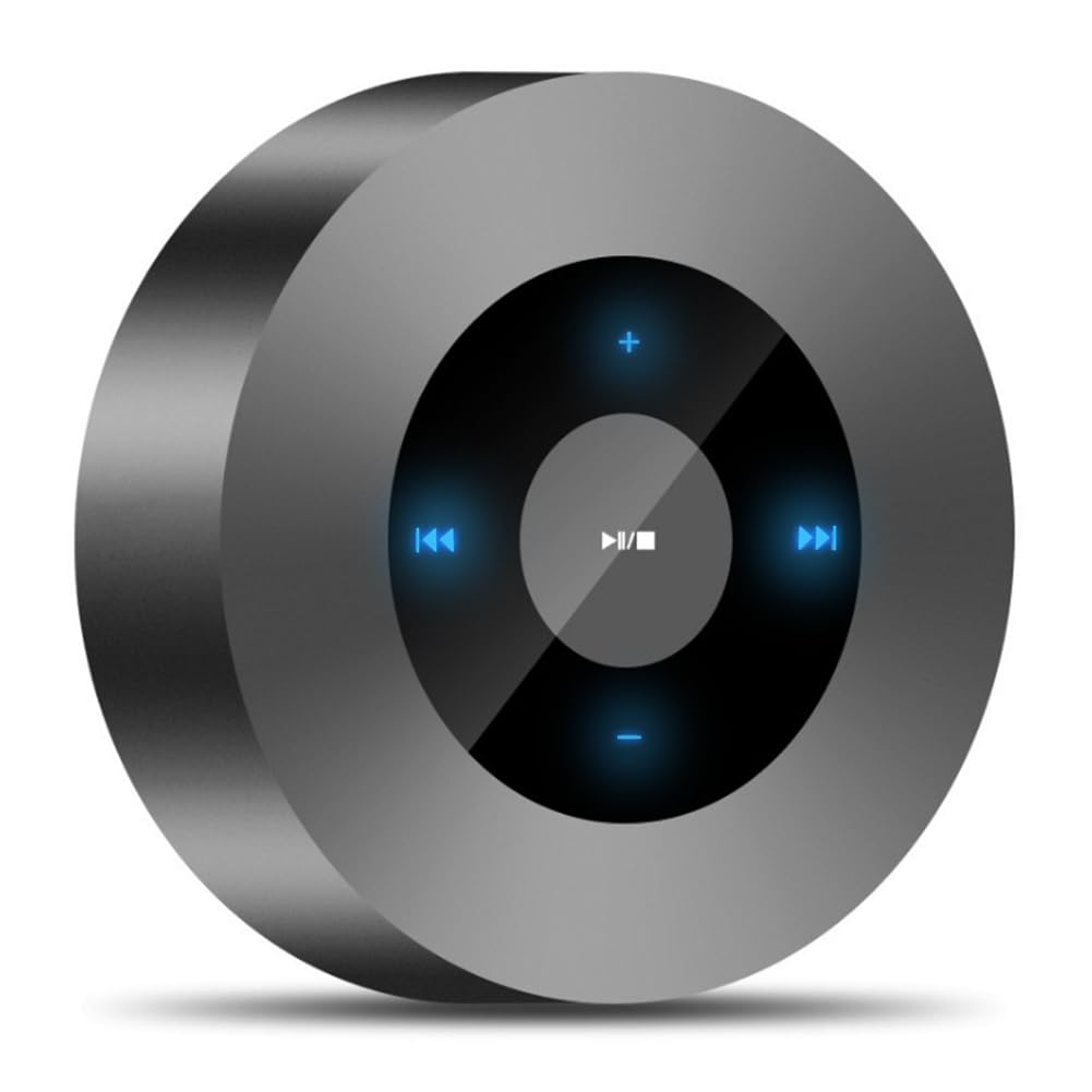 LED Smart Touch Play Bluetooth Speaker/Portable Wireless Speakers with HD Sound / 12-Hour Playtime/Bluetooth 5.0 / TF Card Support Play/Aux in Port Speaker (Gray)