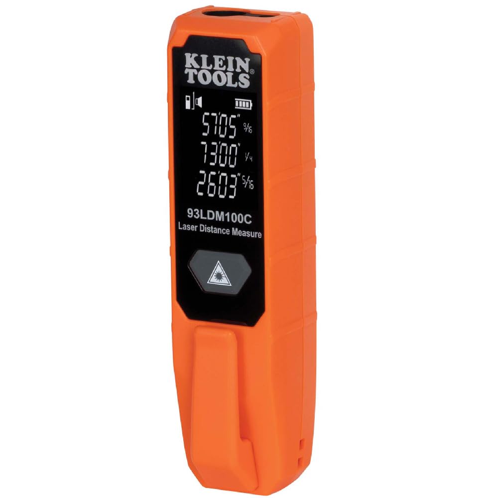 Klein Tools Laser Distance Measure, Measures in Feet, Inches, Meters