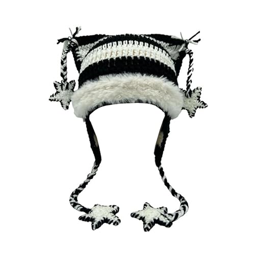 Beanies Cat Beanie Y2k Beanie Goth Knit Hat Grunge Crochet Hats for Women y2k Accessories