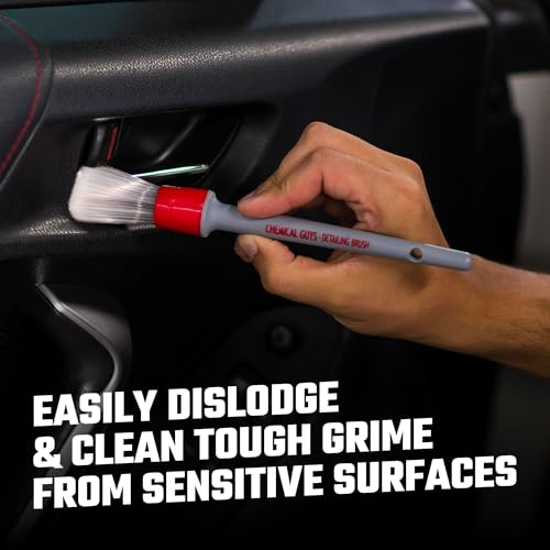 Chemical Guys ACC600 All In The Details Interior Detailing Brush Set (Great for Cars, Trucks, SUVs, RVs, & More)