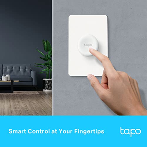 Tapo TP-Link Smart Button | Wireless Remote Dimmer Switch | 3-Way Control | Tap & Rotate HUB Required | 1+ Year Battery Life