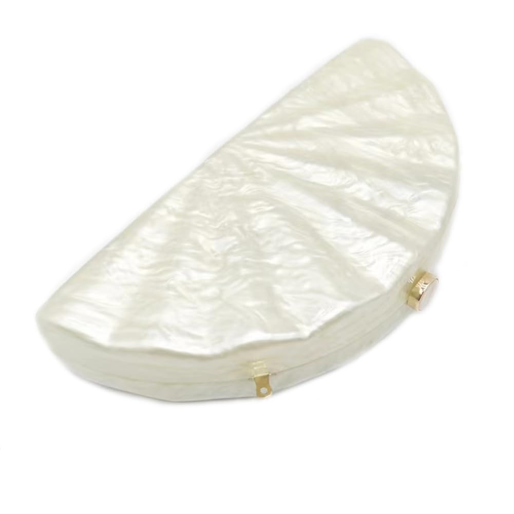 Acrylic Clutch Half Round Shaped Acrylic Bag Luxury Marble Evening Purses for Women Glitter Handbag for Wedding Cocktail Party Prom New 2024