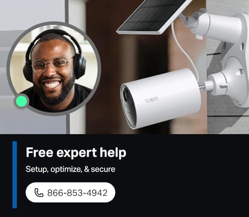 TP-Link 𝗧𝗮𝗽𝗼 SolarCam C402 Kit, Outdoor Battery Camera w/Solar Panel Base, Wireless, 1080P, Free Person/Vehicle Detection, SD/Cloud Storage, Color Night Vision, No Hub Needed, Works w/Alexa