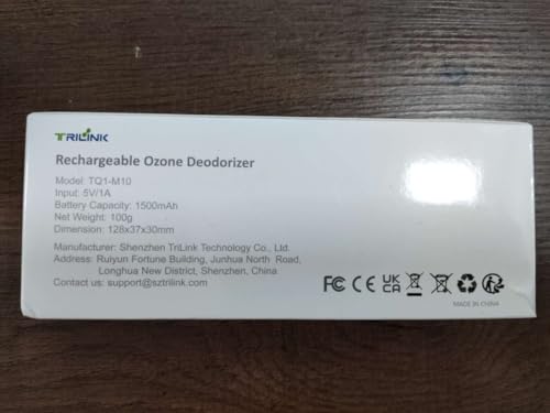 Mini USB Fridge Deodorizer with Led Display, Rechargeable Refrigerator Deodorizer, Reusable Fridge Odor Eliminator for Fridge, Car, Closet, Wardrobe, More Effective Than Baking Soda and Charcoal Bags