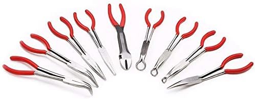 Mechanic Pliers 9pc 11" Long Nose Plier Set Automotive Shop Tools Auto Tool