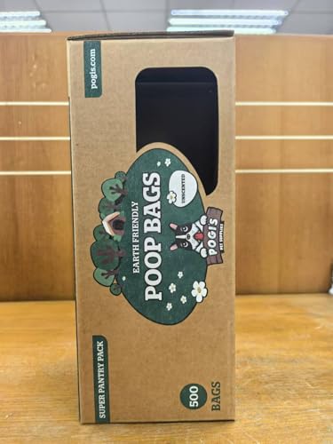 Pogi's Poop Bags – Large, Leak-Proof Dog Waste Bags for Yard or Home Use, Unscented (Single Roll, 500-Count)