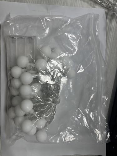 echosari Battery Operated String Lights, 16.5 Feet 50 LED Camping Globe Lights with Remote Timer 8 Modes Frosted Ball Fairy Light for Bedroom Wedding Xmas Tree Party Decoration (Warm White)