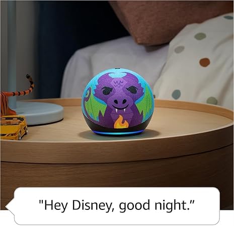 Amazon Echo Dot Kids with Alexa (newest model), Designed for kids, with parental controls, Includes 1 Year of Amazon Kids+, Owl