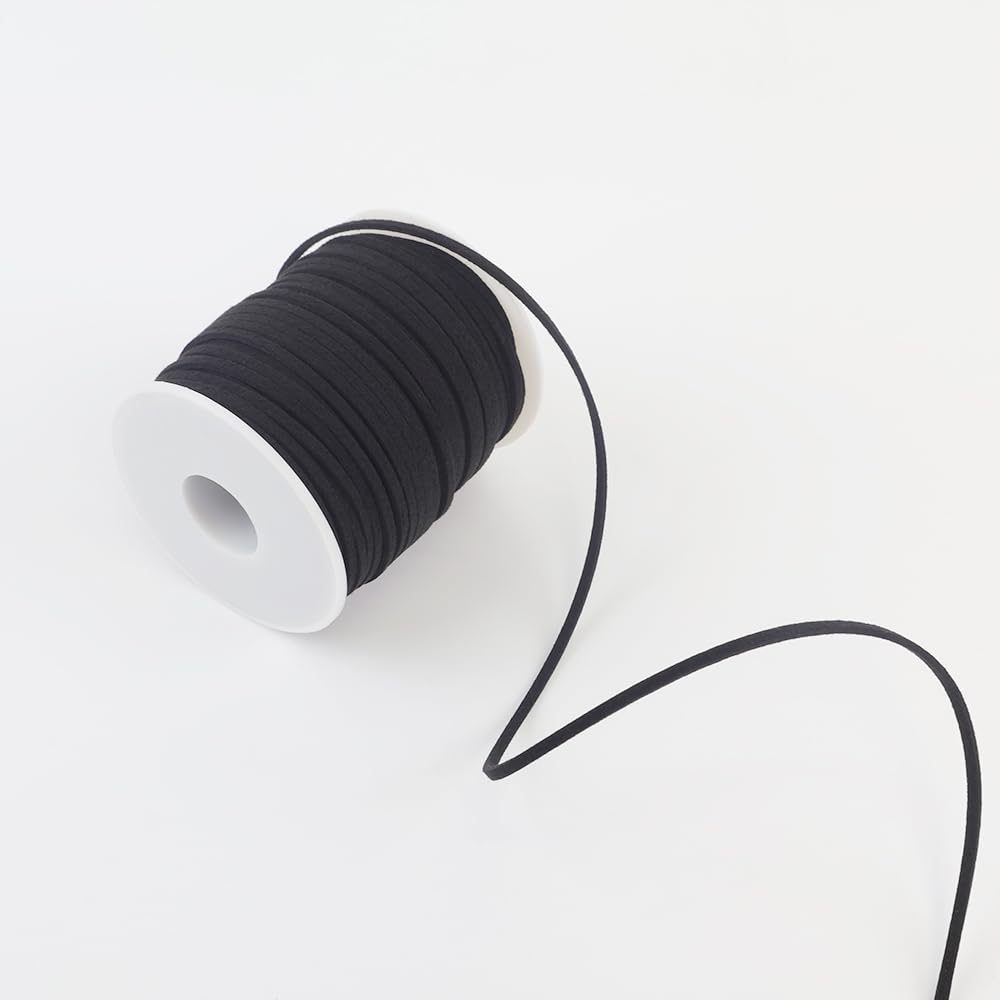 Leather String, 2 Rolls Faux Leather Cord, Flat Suede Leather Lace for Necklaces, Bracelets, Jewelry Making, Tassels, Dream Catchers and Art Crafts