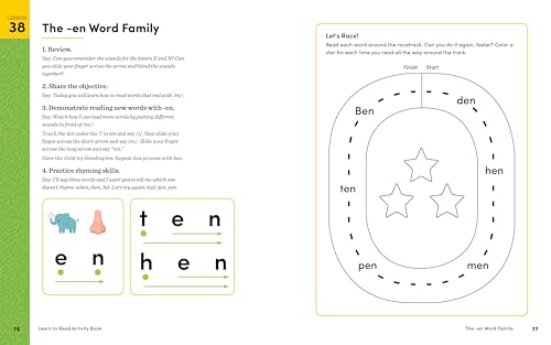 Learn to Read Activity Book: 101 Fun Phonics Lessons to Teach Your Child to Read (Phonics Makes Readers)