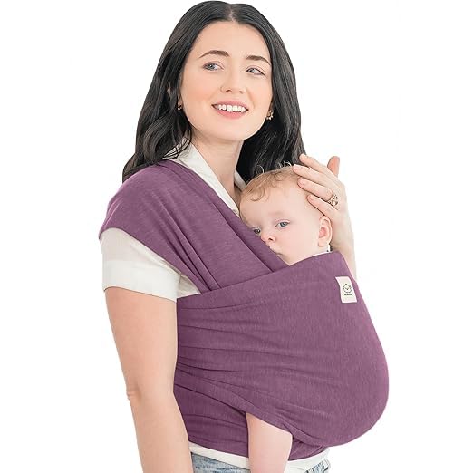 KeaBabies Baby Wrap Carrier - All in 1 Original Baby Carrier Newborn to Toddler Sling, Easy to Wear, Hands Free Bonding, Lightweight, Breathable Infant Wraps (Classic Gray)