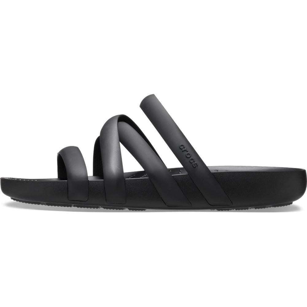 Crocs Women's Splash Strappy Sandals, Black, 7, Women