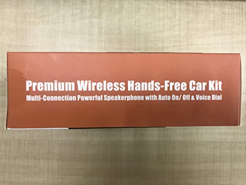 Bluetooth Phone Speaker for Car, SUNITEC Hands Free Bluetooth Car Speaker for Cell Phone, Support Siri Google Voice Assistant, AUTO Power ON Off, Speakerphone with Visor Clip