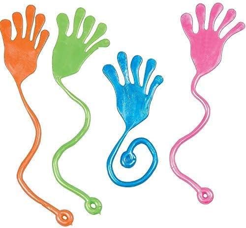 TUKO 40 PCS Sticky Hands, Sticky Finger, Kids' Party Favor Sets, Fun Toys, Party Favors, Wacky Fun Stretchy Sticky Hands, Party Favors, Birthday Parties, Toys for Sensory Kids,40PCS