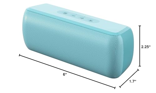LENRUE Bluetooth Speaker,Wireless Portable Speakers with TWS, 16H Playtime,Loud Clear Sound for Home,Travel and Outdoor,Handfree Calls Compatible with for iPhone (Powder Blue)