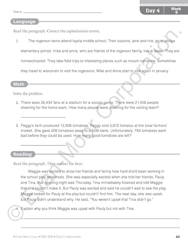 Daily Fundamentals, Grade 5 Teacher Edition