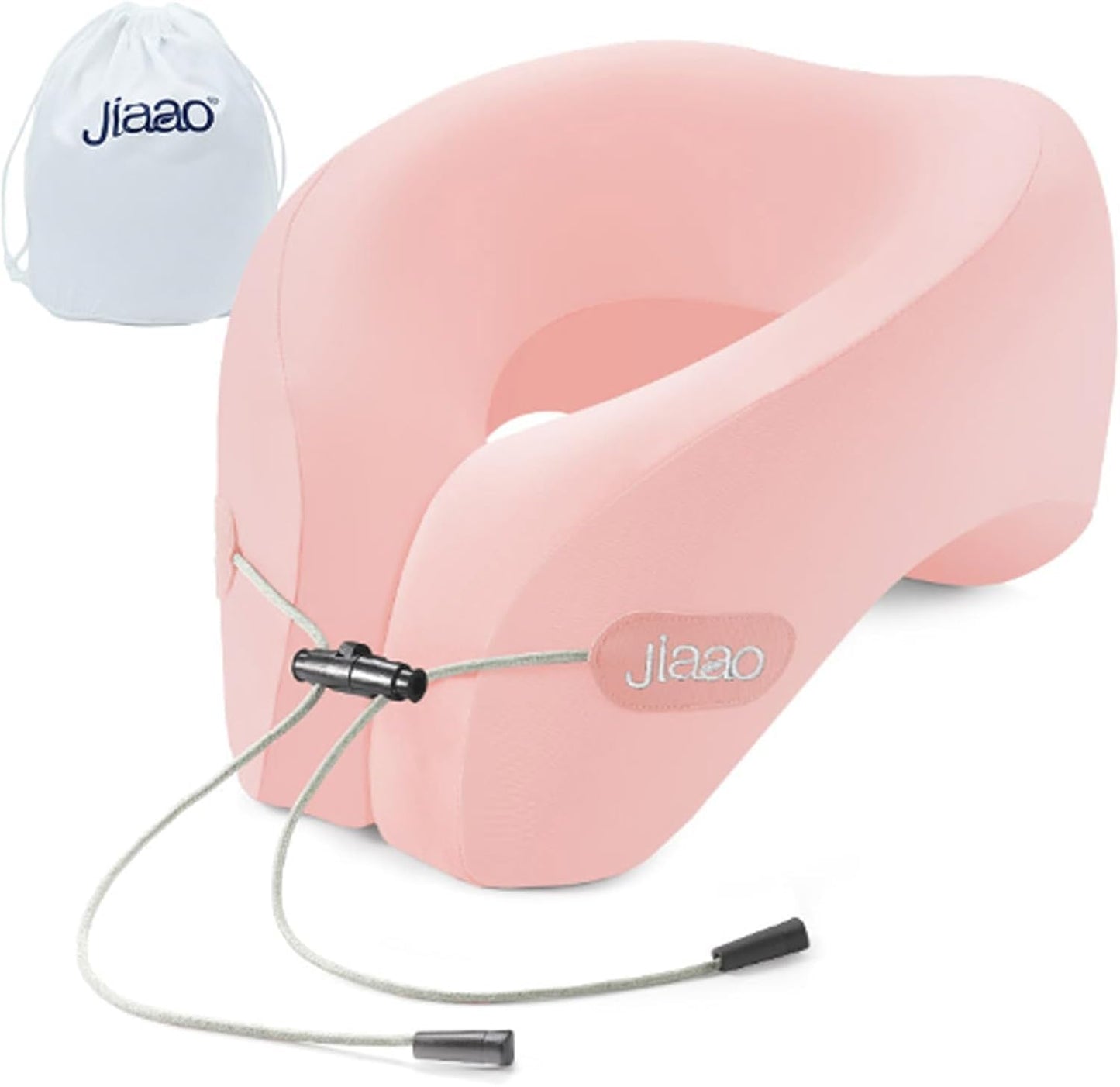 jiaao Travel Pillow, Neck Pillow Airplane, Plane Pillow Memory Foam Travel Neck Pillow with 360° Head and Neck Support, Portable Travel Essential Suitable for Airplane, Car, Train, or Bus Trip