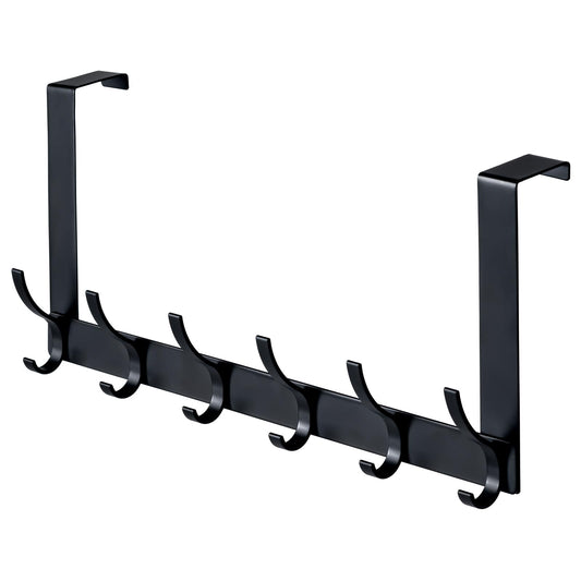 BOOMIBOO Over The Door Hooks, Sturdy Door Hanger, Towel Rack Towel Hooks for Bathroom 12 Hooks Large Over The Door for Bathroom, Bedroom，Kitchen