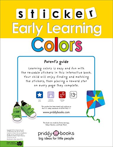 Sticker Early Learning: Colors: With Reusable stickers