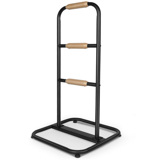 yeezoo Couch Stand Assist with Wooden Handles, Chair Sofa Stand sssist for Seniors, Standing aids & Supports Assist Devices for Elderly sit to Stand(400LBs Loading, 3 Heights, Matt Black)