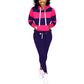 Nimsruc Women's Two Piece Outfits Jogging Suits Long Sleeve Workout Pants Sets Casual Tracksuit Rose Red XL