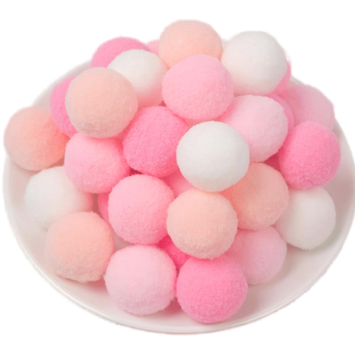 150 Pieces Pom Poms Blue and White, 1 inch Fuzzy Craft Pompoms, Soft Fluffy Puff Balls for DIY Arts and Bulk Craft Making Decorations Supplies (Blue Series, 2.5 cm / 25 mm)