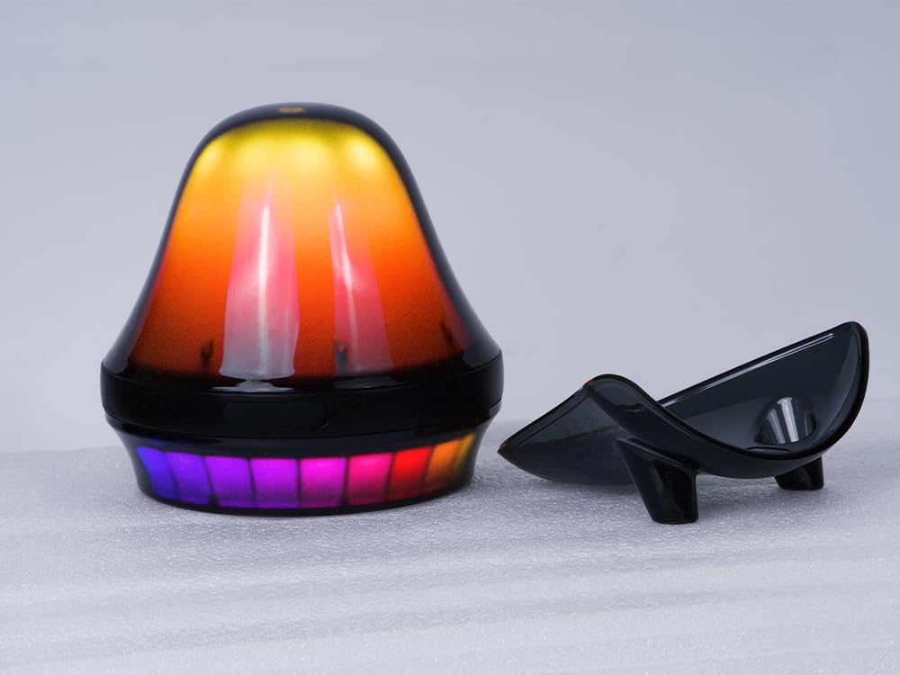 EMPERSTAR Floating Speaker for Pool with Colorful Lights, IPX7 Waterproof Floating Hot Tub Speaker, 15W Stereo Loud Sound, 360° Loud Stereo Sound, TWS, Great for Pool Shower Travel SPA