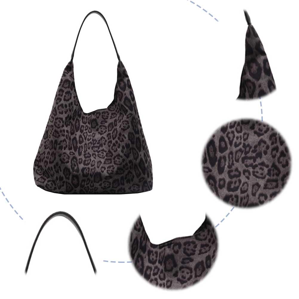 YFGBCX Leopard Tote Bag for Women Cheetah Purse Brown Vintage Hobo Bag Large Capacity Work Tote Bag