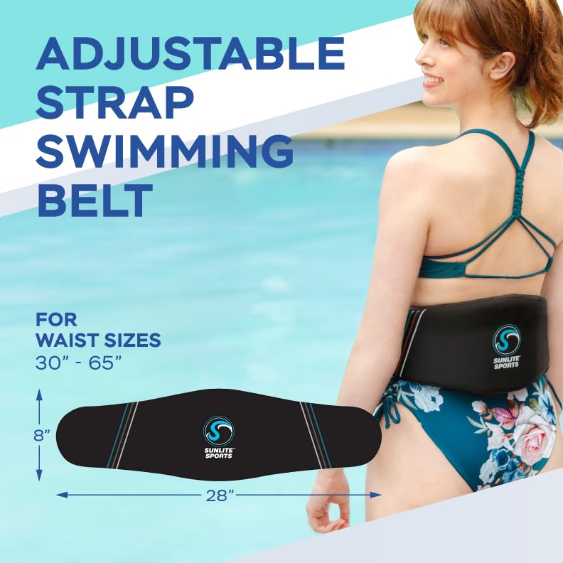 Sunlite Sports AquaFitness Deluxe Flotation Swimming Belt - Water Aerobics Equipment for Pool, Low-Impact Workout