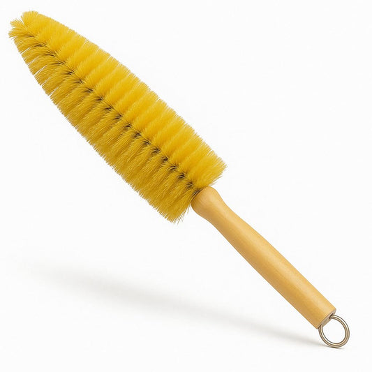 HI-TECH Wheel Spoke Brush for Rims & Wheels - Cone Shape for Cleaning Crevices & Hard-to-Reach Areas, Chemical Resistant, Safe on All Finishes - 1 Pack