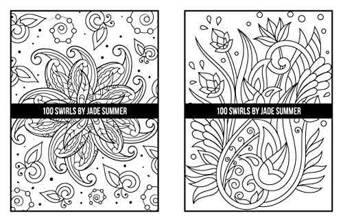 100 Swirls Coloring Book: For Adults with Fun, Easy, and Relaxing Designs